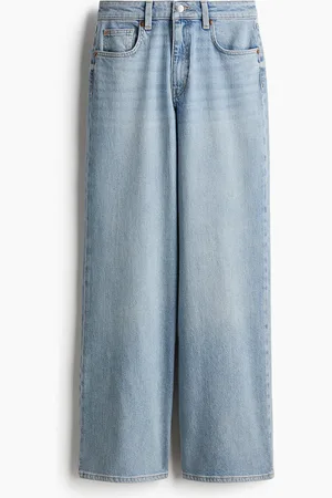 H&M Wide High Jeans - Blau