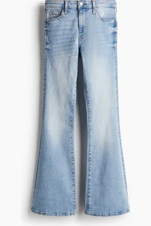 H&M Flared Ultra High Jeans - Blau