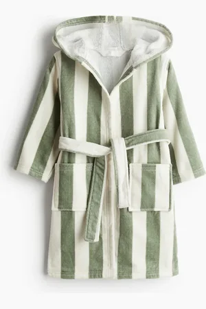 H&M Bademantel aus Frottee - Grün