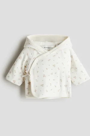 H&M Wattierte Jerseyjacke - Weiß