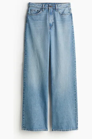 H&M Wide Ultra High Jeans - Blau