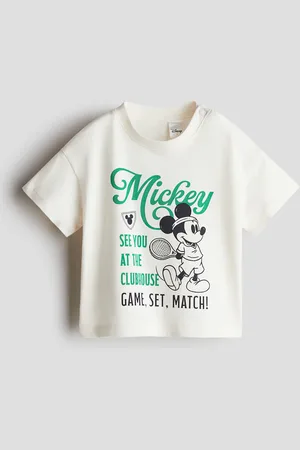 H&M Baumwoll-T-Shirt mit Motivprint - Weiß