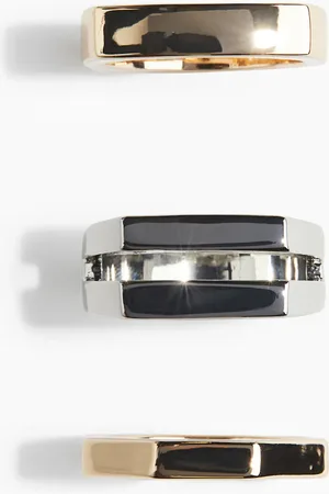 H&M 3er-Pack Ringe - Silbre