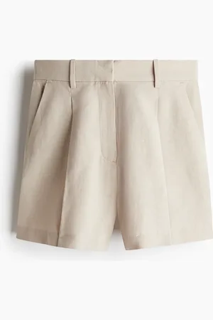 H&M Shorts aus Leinenmix - Beige