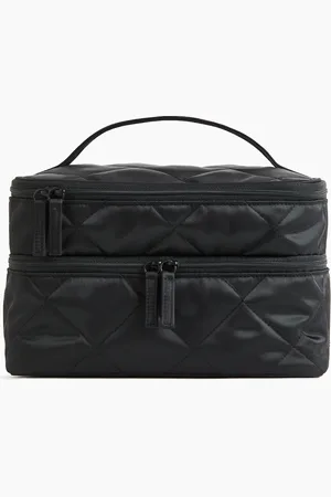 H&M Große Kulturtasche mit zwei Böden - Schwarz