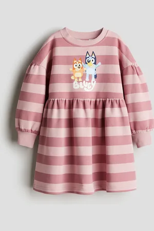 H&M Sweatkleid mit Print - Pink