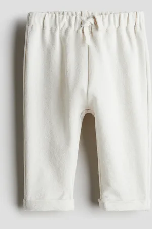 H&M Joggpants aus Frottee - Weiß