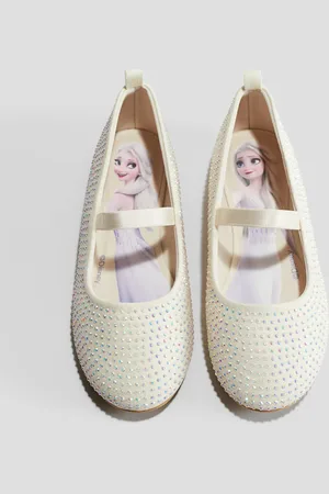 H&M Glitzernde Ballerinas - Beige