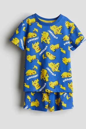 H&M Bedruckter Pyjama - Blau