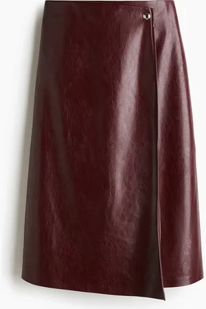 H&M Wickelrock mit Coating - Rot