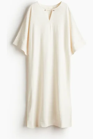H&M Kaftankleid mit Kettendetail - Weiß