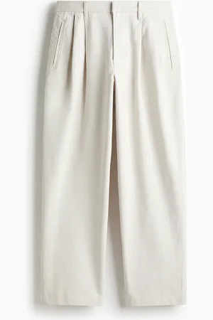 H&M Denimhose in Relaxed Fit - Beige