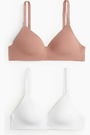 H&M MAMA 2er-Pack Wattierte Still-BHs - Orange