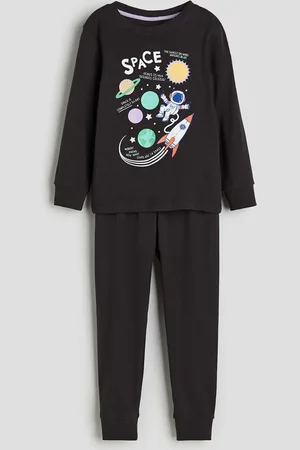 H&M Jerseypyjama - Schwarz