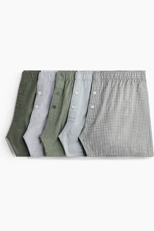 H&M 5er-Pack Boxershorts aus Baumwollstoff - Grün