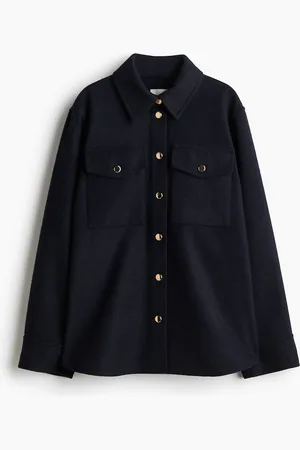 H&M Oversized Shacket - Blau