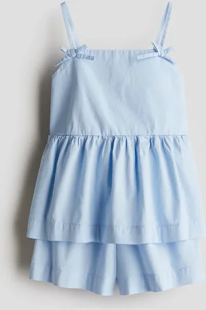 H&M 2-teiliges Set aus Baumwollpopeline - Blau