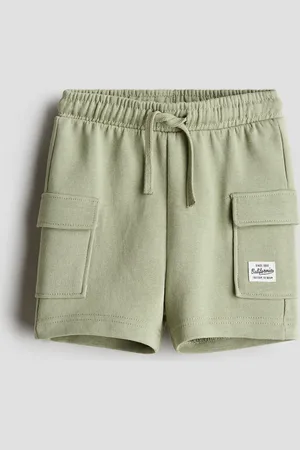 H&M Cargoshorts aus Sweatstoff - Grün