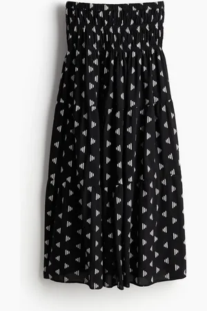 H&M Bestickter Maxirock - Schwarz
