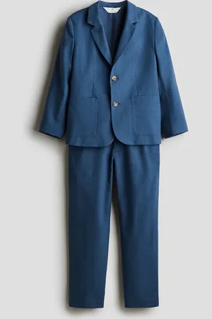 H&M Anzug aus Leinenmix - Blau