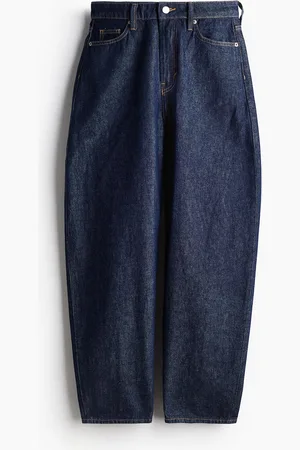 H&M Barrel High Jeans - Blau
