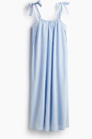 H&M MAMA Before & After Stillkleid aus Crêpe - Blau