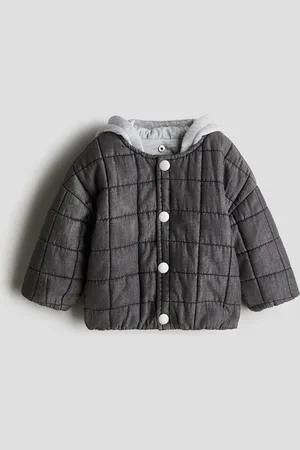 H&M Gesteppte Jacke aus Denim - Grau
