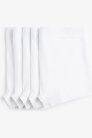 H&M 5er-Pack Kurze Trunks mit Lycra® - Weiß