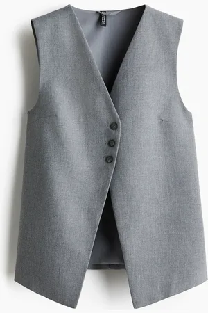 H&M Langes Anzuggilet - Grau