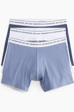 H&M 3er-Pack COOLMAX® Halblange Trunks - Blau