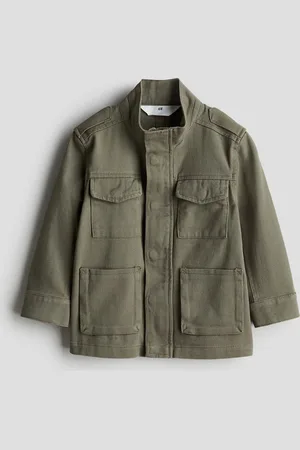 H&M Utility-Jacke aus Baumwolltwill - Grün