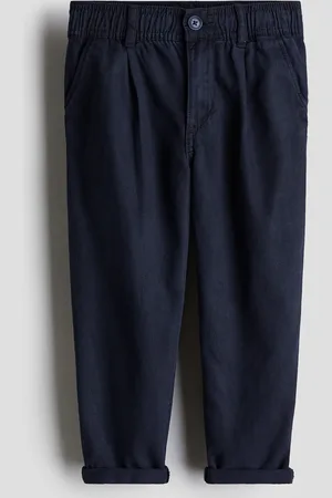 H&M Twill-Chino in Loose Fit - Blau
