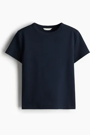 H&M T-Shirt aus Baumwolle - Blau