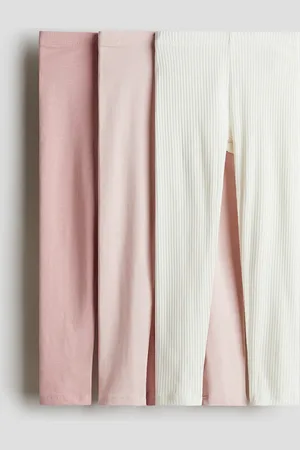 H&M 3er-Pack Jerseyleggings - Pink
