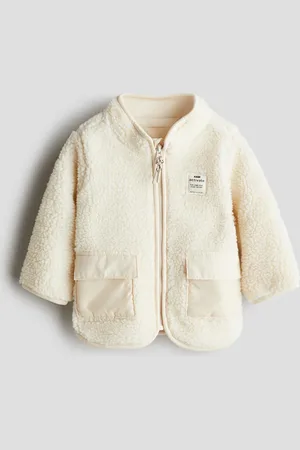 H&M Jacke aus Teddyfleece - Beige