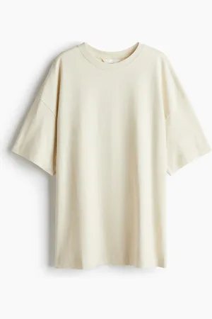 H&M Oversized T-Shirt - Beige