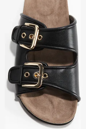 H&M Pantoletten - Schwarz