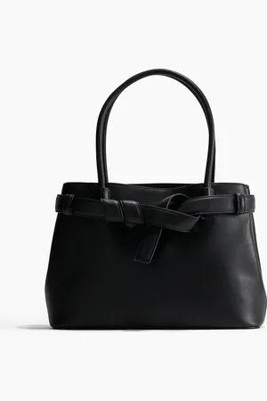 H&M Tote Bag mit Riemendetail - Schwarz