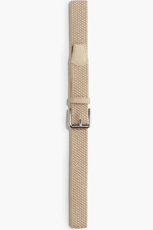 H&M Elastischer Stoffgürtel - Beige