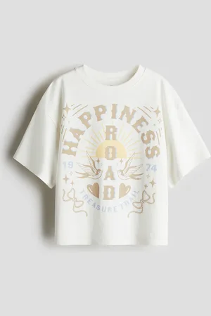 H&M Oversized Baumwoll-T-Shirt - Weiß