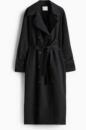H&M Trenchcoat aus Twill - Schwarz