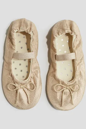 H&M Schimmernde Ballettschuhe - Braun
