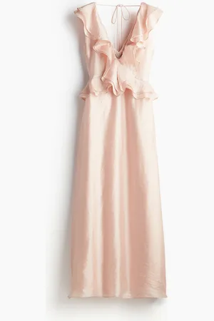 H&M Volantkleid - Orange
