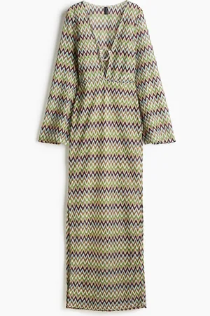 H&M Crochetplunge Maxi Kaftan - Pink
