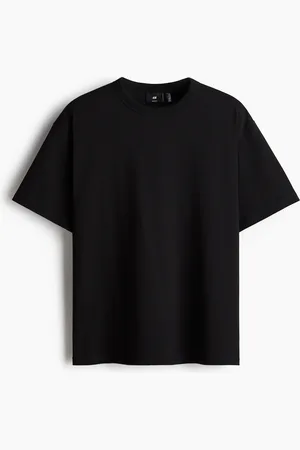 H&M COOLMAX® T-Shirt Loose Fit - Schwarz