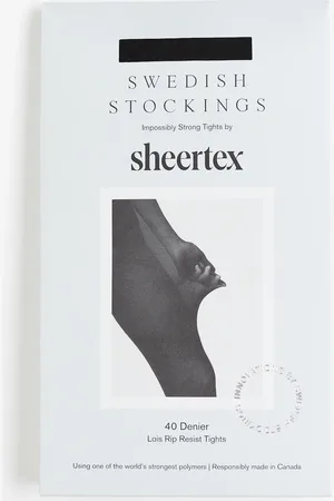 H&M Lois Rip Resistant Strømpebukser 40 Den - Schwarz