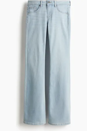 H&M Flared Low Jeans - Blau