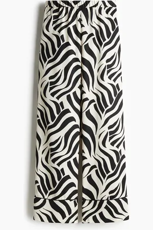 H&M Twillhose in Loose Fit - Schwarz