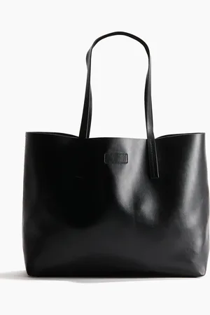 H&M Shopper mit Beschichtung - Schwarz