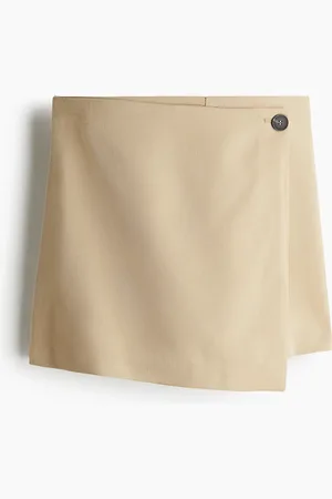 H&M Skort im Wickelschnitt - Beige